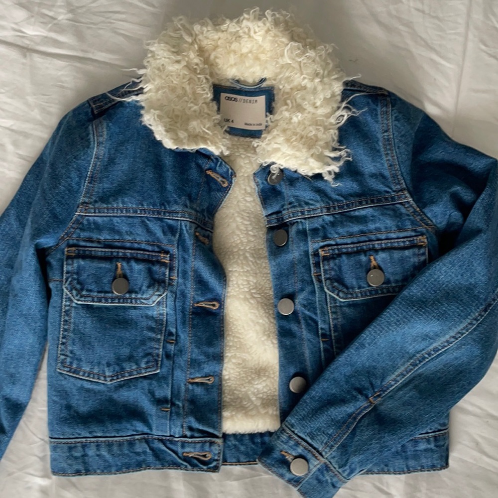 ASOS Sherpa lined denim jacket